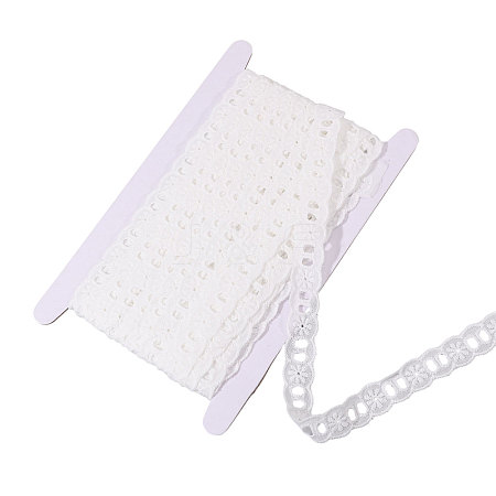 Flower Pattern Cotton Embroidery Lace Ribbon OCOR-CA0001-38A-1