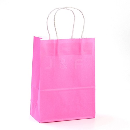 Pure Color Kraft Paper Bags AJEW-G020-B-02-1