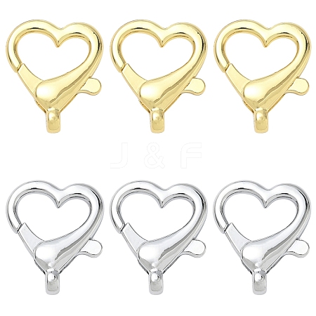 10Pcs 2 Colors Alloy Lobster Claw Clasps FIND-YW0009-35-1
