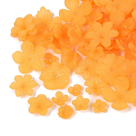 Frosted Acrylic Bead Caps KY-Q004-08D-1