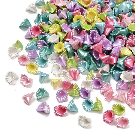 Opaque Acrylic Imitation Pearl Beads OACR-B031-48-1