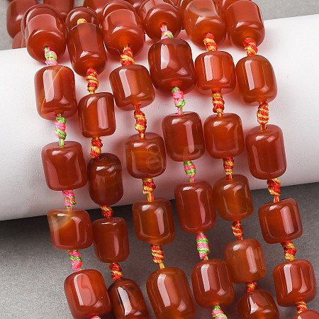 Natural Red Agate Beads Strands G-F825-C01-01-1