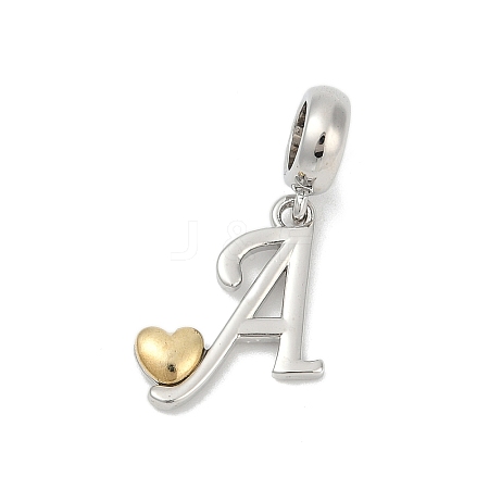 Brass European Dangle Charms LS-KK-Z097-01A-GP-1