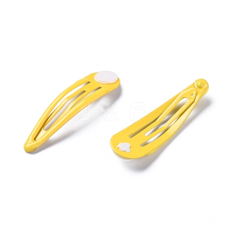 Iron Enamel Snap Hair Clip Findings FIND-WH0110-048C-1