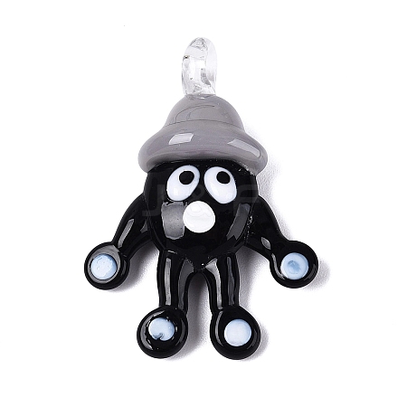 Handmade Lampwork Pendants LAMP-N034-21A-1