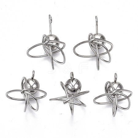 Rack Plating Alloy Wire Wrapped Pendants LS-PALLOY-S132-152P-RS-1