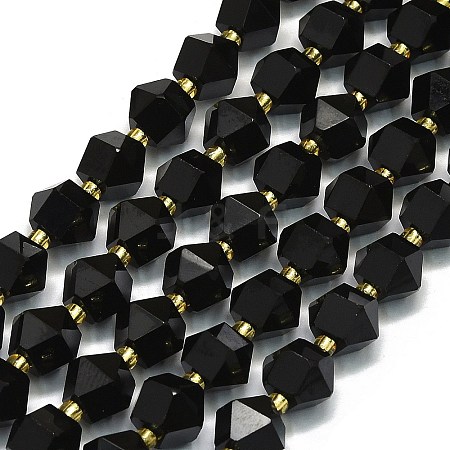 Natural Black Onyx Beads Strand G-I376-A11-01-1