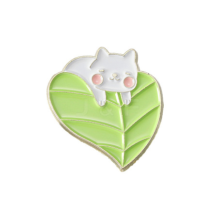 Alloy Light Green Enamel Pins PW-WGDDF27-02-1