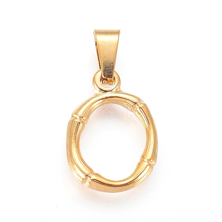 304 Stainless Steel Pendants X-STAS-F235-01G-O-1