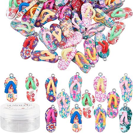 Handmade Polymer Clay Pendants PORC-SC0001-01-1