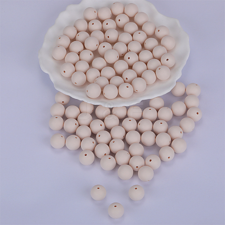 Round Silicone Focal Beads SI-JX0046A-125-1