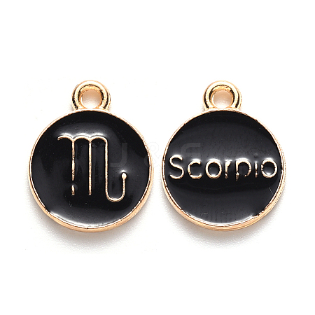Alloy Enamel Pendants LS-ENAM-S124-01A-08L-1