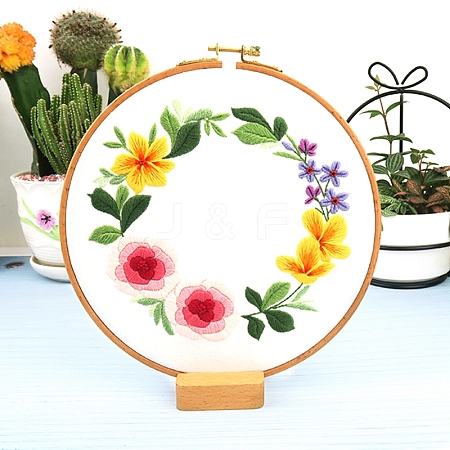 Flower Pattern Embroidery Kits PW-WG2E0C1-03-1