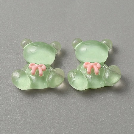 Translucent Resin Cabochons RESI-WH0035-28D-1