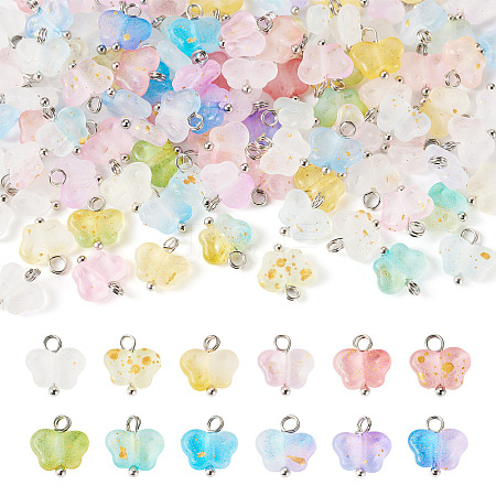 100Pcs Acrylic Pendants PALLOY-TAC0168-1