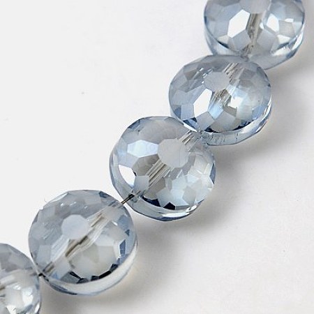 Electorplated Glass Beads EGLA-E002-1G-1