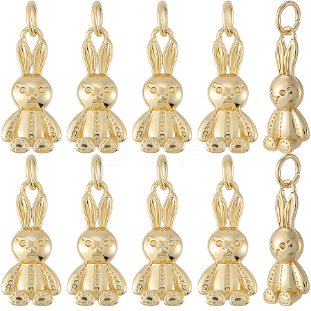 12Pcs Brass Pendants KK-BBC0019-16-1