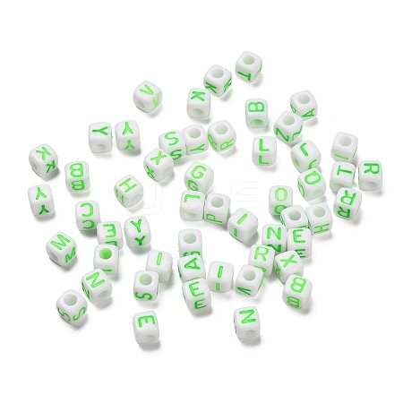 Opaque Acrylic Beads OACR-I022-02D-1