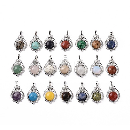 Natural & Synthetic Mixed Pendants G-P496-05P-1