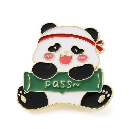 Panda Theme Enamel Pins JEWB-B030-03C-G-1