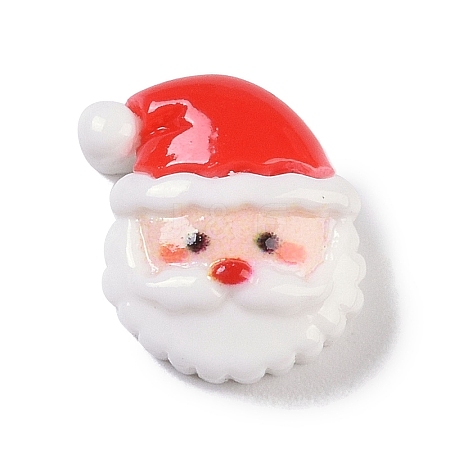 Opaque Christmas Theme Resin Cabochons RESI-H162-06J-1