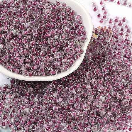 Transparent Inside Colours Glass Seed Beads X1-SEED-A032-04N-1