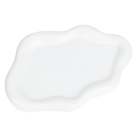 Cloud Shape Handmade Porcelain Desktop Storage Tray AJEW-WH0413-38B-1