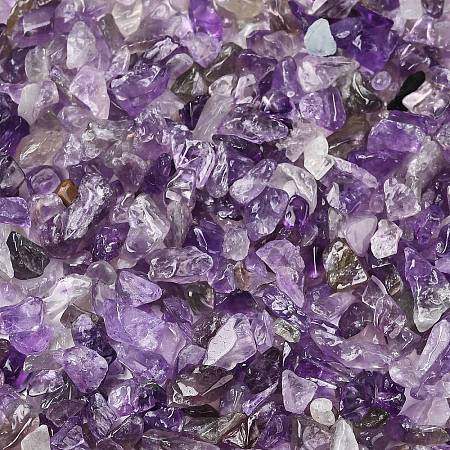 Natural Amethyst Chip Beads X-G-L453-06-1