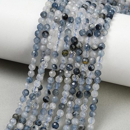 Natura Blue Rutilated Quartz Beads Strands GG-CBA3921-A05-4mm-1