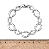 304 Stainless Steel Link Chain Bracelets for Women BJEW-B169-04B-P-6