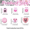 300Pcs 6 Styles Opaque Acrylic Enamel Beads MACR-YW0004-26-3