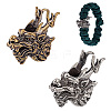 2Pcs 2 Colors Brass Pendants KK-OC0001-57-1