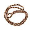 Electroplate Synthetic Magnetic Hematite Beads Strands G-A263-B01-02E-2