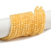 Natural Yellow Jade Bead Strands X-G-K121-01-4mm-4