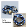 Yilisi 3 Strands 3 Style Natural Blue Spot Jasper Beads Strands G-YS0001-03-12