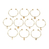 10Pcs Ion Plating(IP) 304 Stainless Steel Cuff Bangles BJEW-M284-20G-01-1
