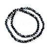 Electroplate Glass Beads Strands EGLA-A034-T1mm-K06-5