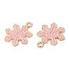 Christmas Light Gold Tone Alloy Enamel Pendants X-FIND-C031-01KCG-02-2