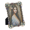 Rectangle Zinc Alloy Enamel Photo Frame Stand AJEW-WH0794-88-1