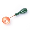 Brass Handle Wax Sealing Stamp Melting Spoon LS-TOOL-WH0133-38B-RG-1