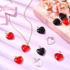 18Pcs 3 Colors Spray Painted Glass Pendants GLAA-YW0004-33-5