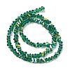 Electroplate Glass Bead Strands GLAA-F092-A03-4