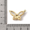 Brass Micro Pave Clear Cubic Zirconia Pendants KK-K419-04G-3
