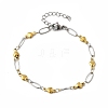 304 Stainless Steel Link Bracelets BJEW-A044-03C-GP-4