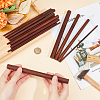 14Pcs 4 Styles Walnut Wood Craft Sticks WOOD-OC0003-77-3
