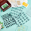 Globleland 4 Sheet 4 Style Clear Letter Silicone Stamps DIY-GL0003-53-5