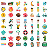 56Pcs 56 Styles Summer Theme PVC Cabochons KY-CJ0002-10-1