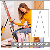 2Pcs Foldable Iron Display Easels for Photo ODIS-WH0030-349-5