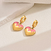 Stainless Steel Heart Hoop Earrings AA7746-1-1