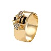 Zinc Alloy and Rhinestone Finger Rings FS-WGB1C3B-01-3